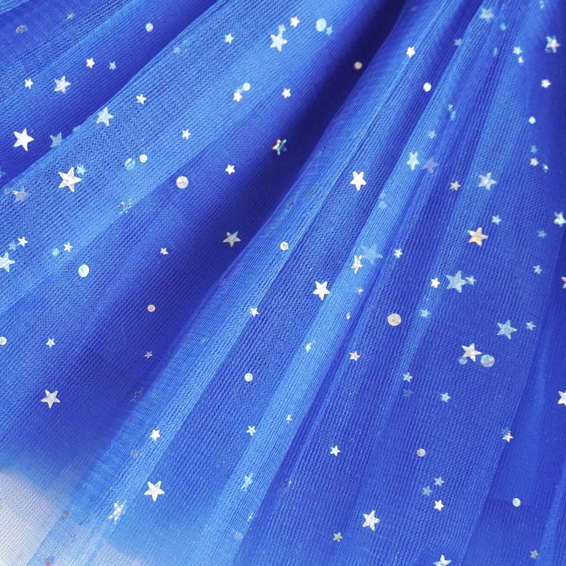 WINROLA Girls Stars Sequins Tutu Skirt Princess Ballet Dance Tutu Dress 3 Layered Halloween Christmas Tutu - Image 5